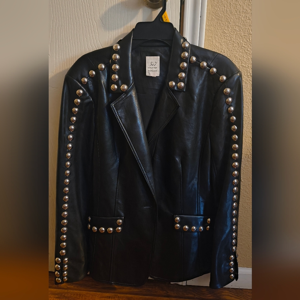 Black Studded Women's Jacket